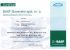 BASF certifik�t
